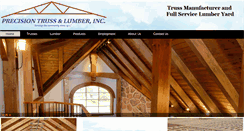 Desktop Screenshot of precisionrooftrusses.com