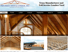 Tablet Screenshot of precisionrooftrusses.com